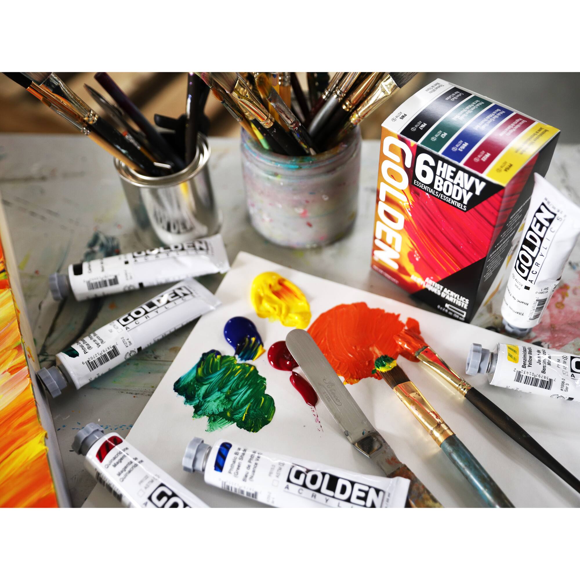Golden® Heavy Body Acrylics Essentials Set